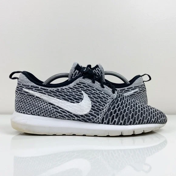 Nike Shoes Nike Mens Roshe Run One Flyknit Gray Black Oreo